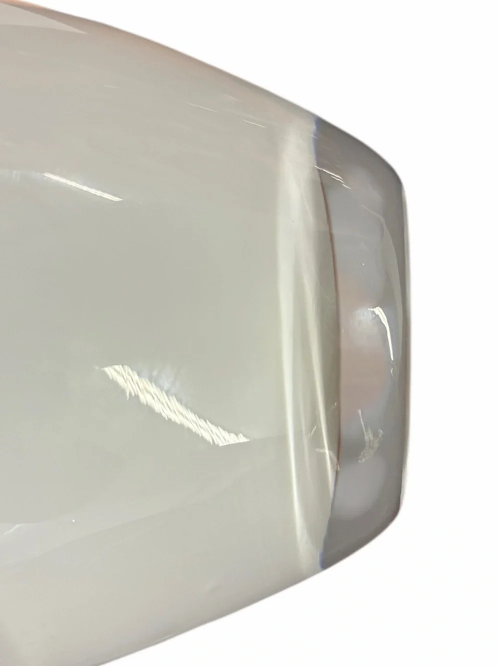 Discontinued Vintage IKEA Milky White Glass Salong Vase by Johanna Jelinek